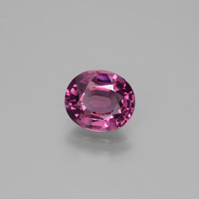 Grenat Rhodolite Pourpre moyen-foncé naturelle Coupe ovale, 1.71 ct, VVS-VS