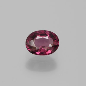 Grenat Rhodolite Rouge framboises naturelle Coupe ovale, 1.77 ct, VVS-VS