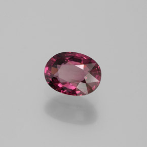 Grenat Rhodolite Rouge framboises naturelle Coupe ovale, 1.77 ct, VVS-VS