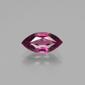 Grenat rhodolite rouge naturelle marquise, 1,71 ct, VVS-VS
