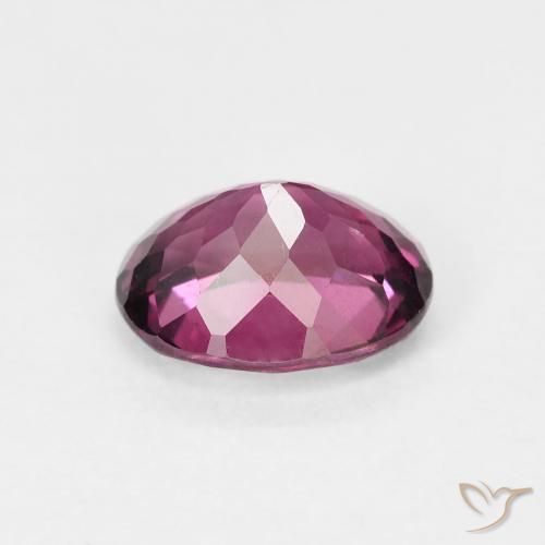 Grenat Rhodolite Violet foncé naturelle ovale, 1.92 ct, VS