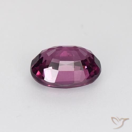 Grenat Rhodolite Violet foncé naturelle ovale, 1.41 ct, VS