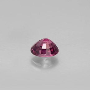 Grenat rhodolite rouge naturelle coupe ovale, 1,52 ct, VVS-VS