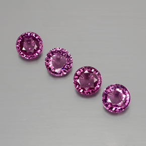 Achetez naturel 1,73ct pourpre grenat rhodolite gems, coupe roude, en provenance mozambique chez gemselect. en stock, livraison internationale!