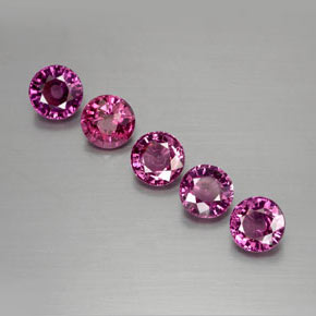 Achetez naturel 2.94ct Rouge framboises Grenat Rhodolite gems, Coupe roude, En provenance Mozambique chez GemSelect. En stock, livraison internationale!