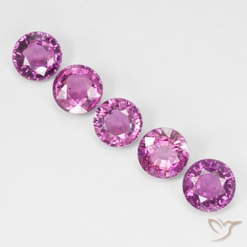3.41ctw Naturel Violet Rosâtre Grenat rhodolite, Tour, VS