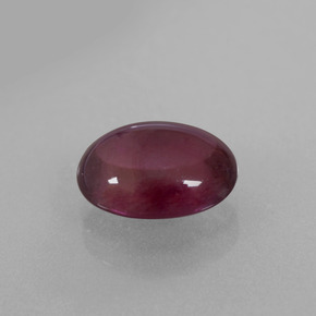 Grenat Rhodolite Rouge framboises naturelle Coupe ovale, 2.98 ct, Transparent