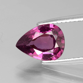 Grenat Rhodolite Rouge framboises naturelle En forme de poire, 1.88 ct, VS-SI
