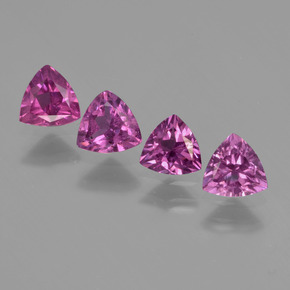 Achetez naturel ct rouge grenat rhodolite gems, trillion, en provenance tanzanie chez gemselect. en stock, livraison internationale!
