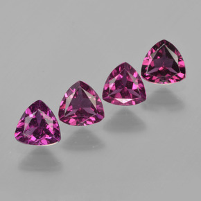 Achetez naturel 2,16ct rouge framboise grenat rhodolite gems, trillion, en provenance tanzanie chez gemselect. en stock, livraison internationale!