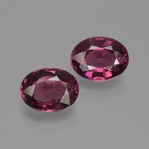 Achetez naturel ct Rouge framboises Grenat Rhodolite gems, Coupe ovale, En provenance Mozambique chez GemSelect. En stock, livraison internationale!