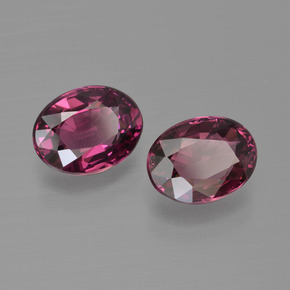 Achetez naturel ct Rouge framboises Grenat Rhodolite gems, Coupe ovale, En provenance Mozambique chez GemSelect. En stock, livraison internationale!