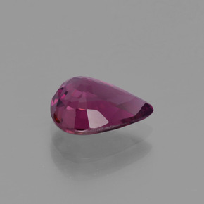 Grenat rhodolite rouge naturelle en forme de poire, 1,49 ct, VVS-VS