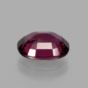 Grenat rhodolite rouge framboise naturelle coupe ovale, 2,59 ct, VVS-VS