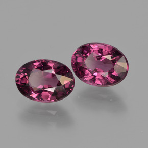 Achetez naturel 2.32ct Rouge framboises Grenat Rhodolite gems, Coupe ovale, En provenance Mozambique chez GemSelect. En stock, livraison internationale!
