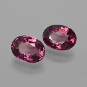 Achetez naturel 2,42ct pourpre grenat rhodolite gems, coupe ovale, en provenance mozambique chez gemselect. en stock, livraison internationale!