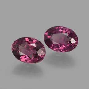Achetez naturel 2,52ct pourpre grenat rhodolite gems, coupe ovale, en provenance mozambique chez gemselect. en stock, livraison internationale!