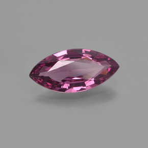 Grenat rhodolite pourpre naturelle marquise, 1,29 ct, VVS-VS