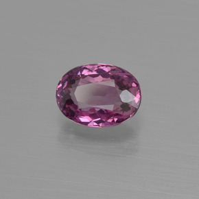 Grenat rhodolite rouge naturelle coupe ovale, 1,00 ct, VVS-VS