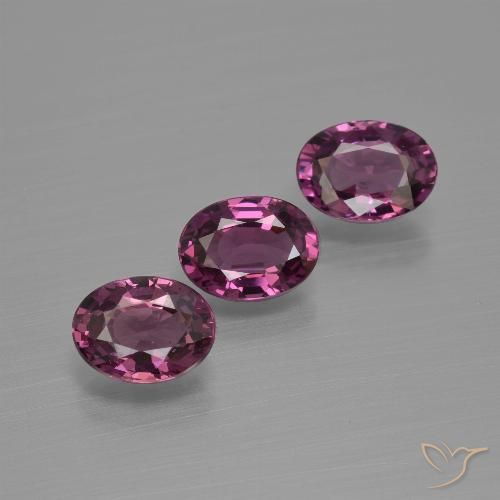 2.82ctw Naturel Pourpre rouge Rapberry Grenat rhodolite, ovale, VVS-VS