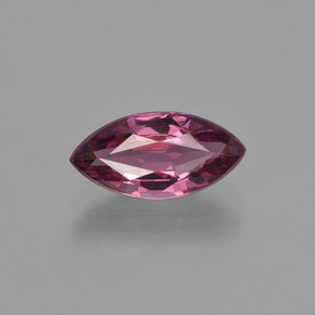 Grenat rhodolite rouge naturelle marquise, 1,46 ct, VS