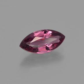 Grenat rhodolite rouge naturelle marquise, 1,46 ct, VS