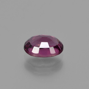 Grenat rhodolite pourpre naturelle coupe ovale, 1,14 ct, VVS-VS