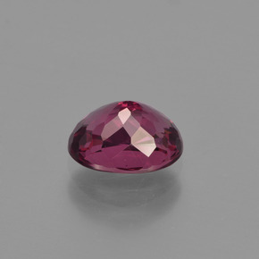 Grenat rhodolite rouge naturelle coupe ovale, 1,29 ct, VVS-VS