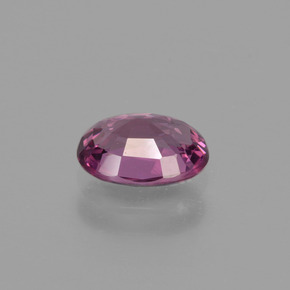 Grenat rhodolite rouge naturelle coupe ovale, 1,08 ct, VVS-VS