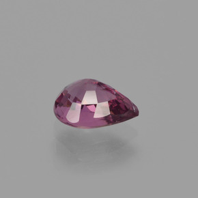 Grenat rhodolite rouge naturelle en forme de poire, 0,93 ct, VS