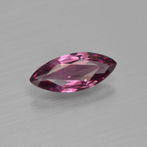Grenat rhodolite rouge naturelle marquise, 1,16 ct, VS