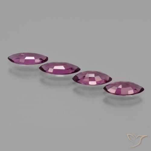 Shop natural 3.69ct Violet rougeâtre Grenat Rhodolite gems, Marquise, from Mozambique at GemSelect. In stock, global shipping!