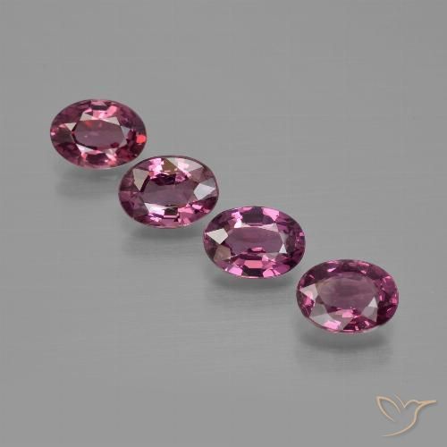 3.85ctw Naturel Pourpre moyen Grenat rhodolite, ovale, VS
