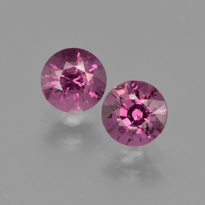 Achetez naturel 1.18ct Rouge framboises Grenat Rhodolite gems, Coupe roude, En provenance Mozambique chez GemSelect. En stock, livraison internationale!