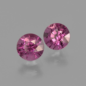 Achetez naturel 1.18ct Rouge framboises Grenat Rhodolite gems, Coupe roude, En provenance Mozambique chez GemSelect. En stock, livraison internationale!