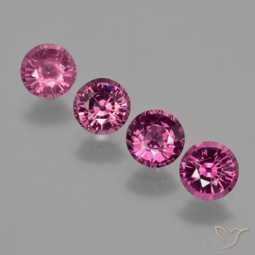 Achetez naturel 2,44ct pourpre grenat rhodolite gems, coupe roude, en provenance mozambique chez gemselect. en stock, livraison internationale!
