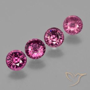 Achetez naturel 2,44ct pourpre grenat rhodolite gems, coupe roude, en provenance mozambique chez gemselect. en stock, livraison internationale!