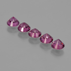Achetez naturel 2,96ct pourpre grenat rhodolite gems, coupe roude, en provenance mozambique chez gemselect. en stock, livraison internationale!
