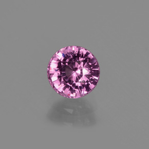 Grenat Rhodolite Rouge framboises naturelle Coupe roude, 0.81 ct, VS