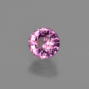 Grenat Rhodolite Rouge framboises naturelle Coupe roude, 0.81 ct, VS