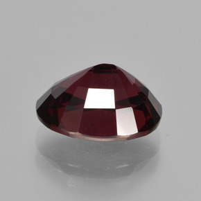 Grenat Rhodolite Rouge framboises naturelle Coupe ovale, 3.60 ct, VS