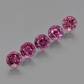 Achetez naturel ct Rouge framboises Grenat Rhodolite gems, Coupe roude, En provenance Mozambique chez GemSelect. En stock, livraison internationale!