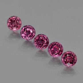 Achetez naturel ct Rouge framboises Grenat Rhodolite gems, Coupe roude, En provenance Mozambique chez GemSelect. En stock, livraison internationale!