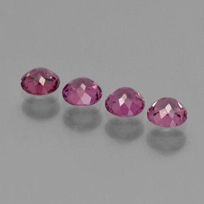 Achetez naturel 1.38ct Rouge framboises Grenat Rhodolite gems, Coupe roude, En provenance Mozambique chez GemSelect. En stock, livraison internationale!
