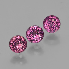 Achetez naturel ct Rouge framboises Grenat Rhodolite gems, Coupe roude, En provenance Mozambique chez GemSelect. En stock, livraison internationale!