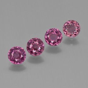 Achetez naturel 2,43ct pourpre grenat rhodolite gems, coupe roude, en provenance mozambique chez gemselect. en stock, livraison internationale!