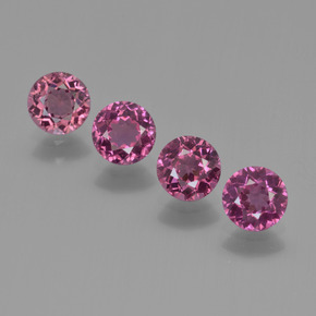 Achetez naturel 2,43ct pourpre grenat rhodolite gems, coupe roude, en provenance mozambique chez gemselect. en stock, livraison internationale!