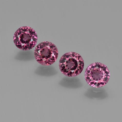 Achetez naturel 2.43ct Pourpre moyen-foncé Grenat Rhodolite gems, Coupe roude, En provenance Mozambique chez GemSelect. En stock, livraison internationale!