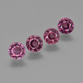 Achetez naturel 2.43ct Pourpre moyen-foncé Grenat Rhodolite gems, Coupe roude, En provenance Mozambique chez GemSelect. En stock, livraison internationale!