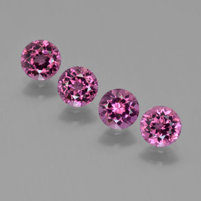 Achetez naturel ct rouge grenat rhodolite gems, coupe roude, en provenance mozambique chez gemselect. en stock, livraison internationale!